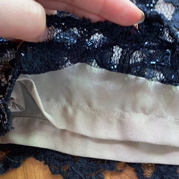 Jkara beautiful bead and lace embroidered Wide Leg dress pant - Picture 5 of 10